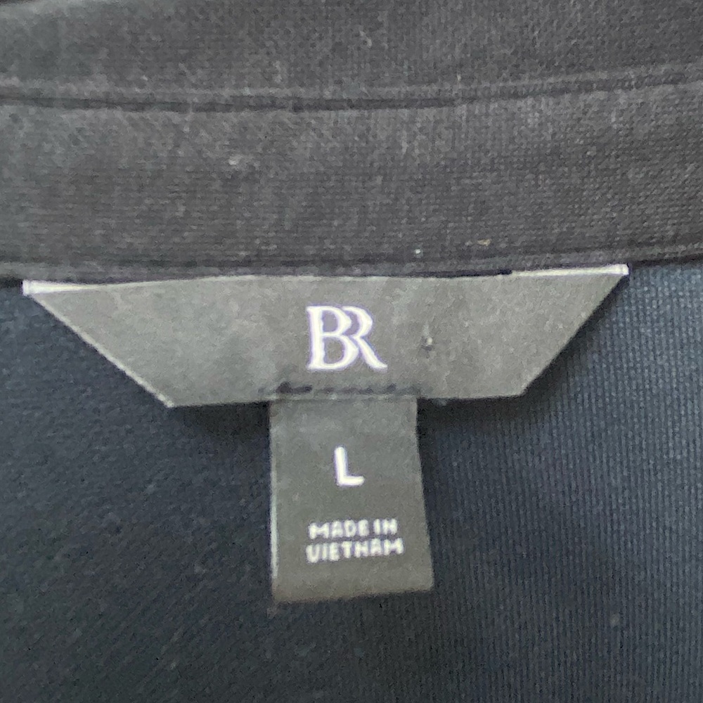 Banana Republic Softest Modal Blend Button Down Black Polo Blouse - Picture 8 of 8